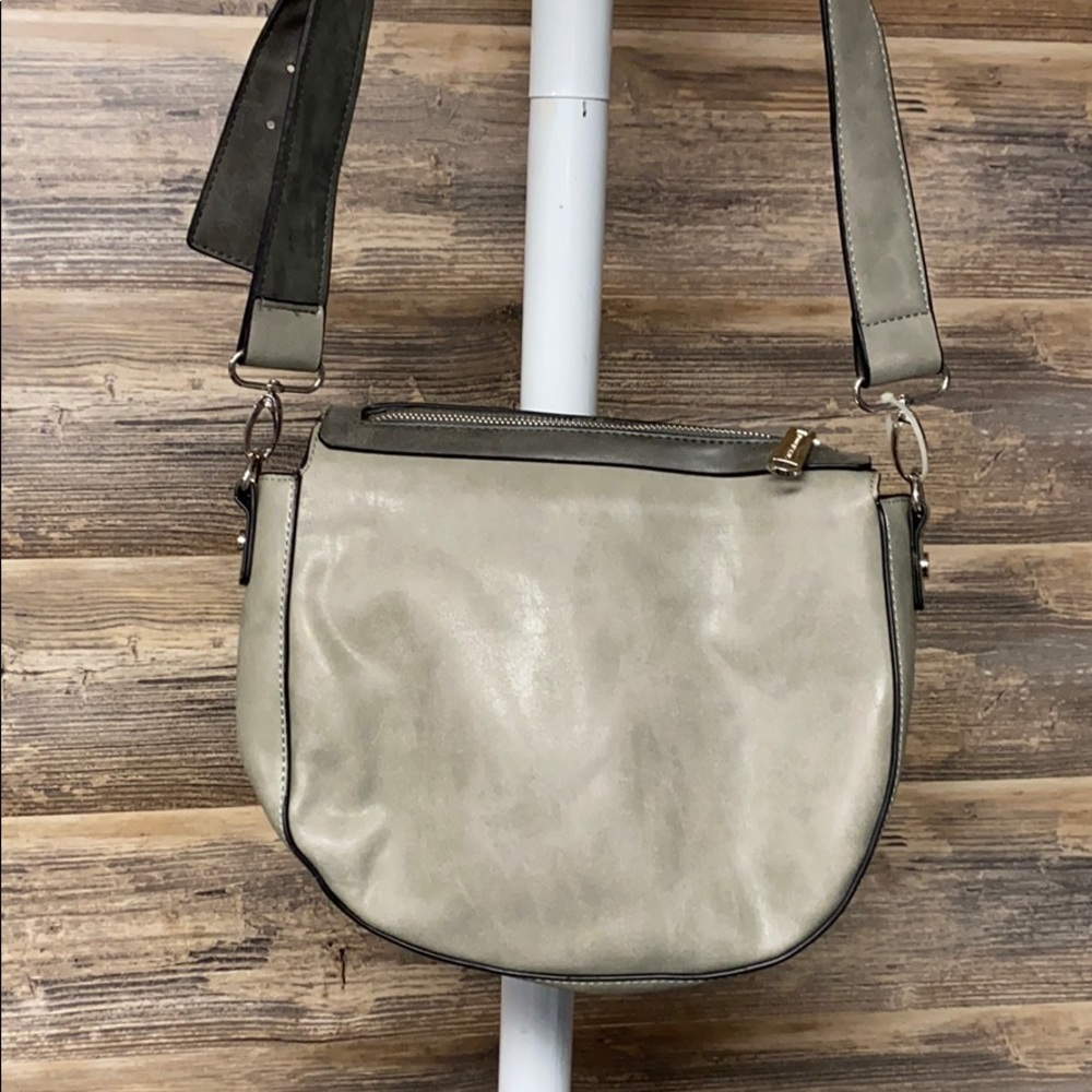 Steve Madden Gray Crossbody Messanger Bag EUC P1 - Picture 5 of 5